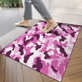thumbnail image 4 of Purple Pink Camo Classic Shapes Pattern Door Rugs,Washable Non Slip Door Mats Indoor,Decorative Door Mats,Entry Mat Indoor for Entrance,Bedroom,Kitchen,Bathroom,17"x30", 4 of 6