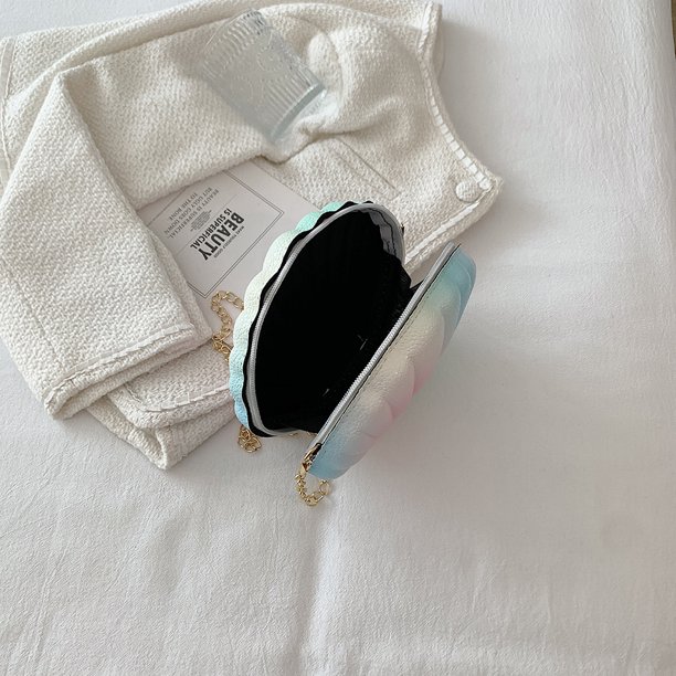 Bolsa bandolera de concha de moda pequeño con cadena de playa de verano (colorido) Ehuebsd Para Estrenar