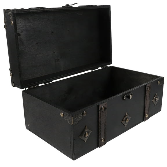 icolorfuled Wooden Jewelry Organizer Treasure Chest Box Antique Storage Container