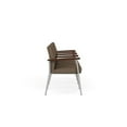 thumbnail image 2 of Mystic Reception Waiting Room 4-Seat Tandem Seating / Silver Steel / Brown, 2 of 5