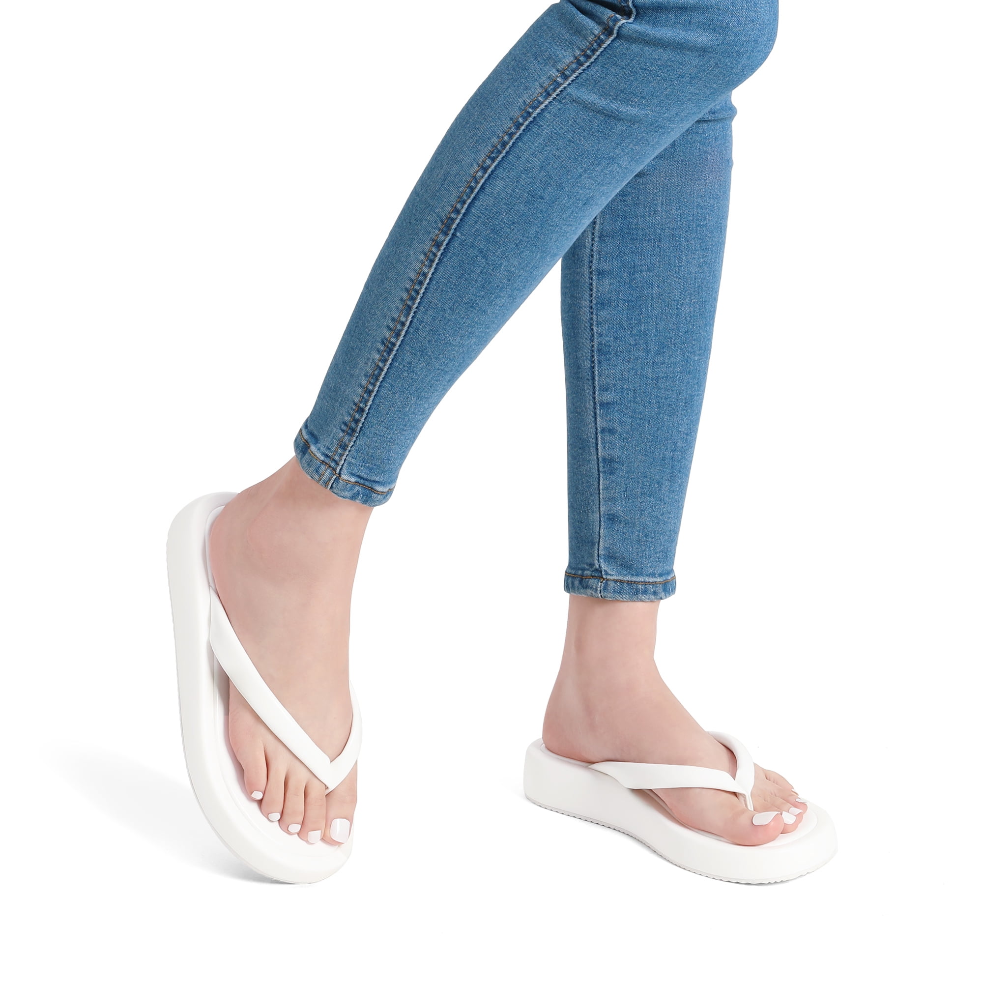 Dream Pairs Women Flip Flops Platform Thong Sandals