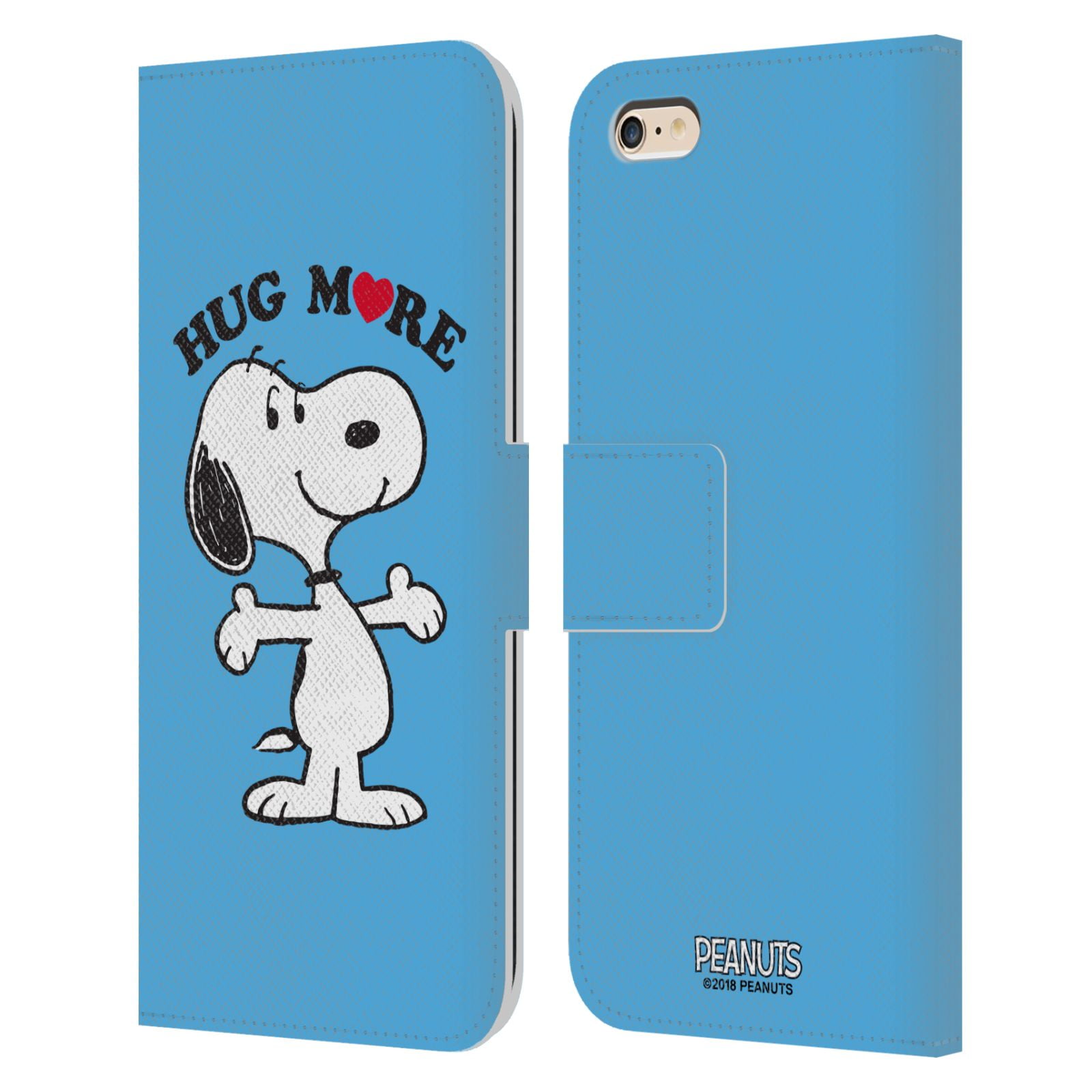Head Case Designs Officially Licensed Peanuts Snoopy Hug More Leather Book Wallet Case Cover Compatible With Apple Iphone 6 Plus Iphone 6s Plus Walmart Com Walmart Com