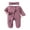 Purple, variant on GXFC Baby Girl Fall Jumpsuits 3M 6M 9M 12M 18M Infant Girl Long Sleeve Zip Up Footies Rompers Bodysuit with Headband Autumn Clothing for Newborn Girl