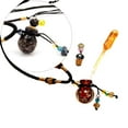 thumbnail image 4 of Difusor de Aceite Esencial de Calabaza Pequeña de Cristal, con Colgante de Cordón Ajustable, Regalos únicos para Mujer, Frascos de Perfume de 1 , Negro, 4 of 8