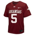 thumbnail image 2 of Youth Nike #5 Cardinal Arkansas Razorbacks Untouchable Football Jersey, 2 of 3