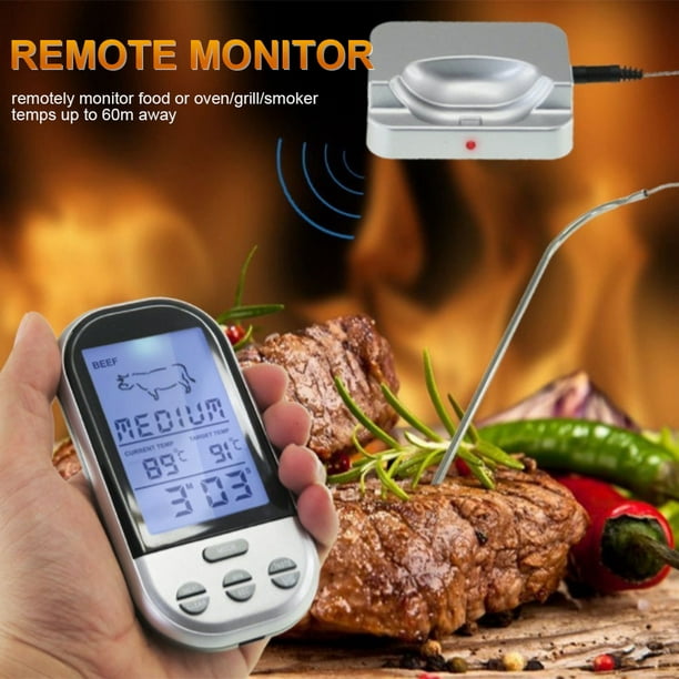 Thermomètre à viande Bluetooth intelligent sans fil avec télécommande  numérique pour barbecue contrôlé par application avec 6 sondes en acier