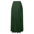 thumbnail image 5 of MIXUE Skirts For Women Summer Solid Color Pleated Elastic High Waist A Line Elegant Maxi Skirt Holiday-Wear,Purple,XL, 5 of 5