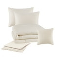 Mainstays 5Piece Ivory Waffle Comforter Set, Full/Queen
