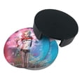 thumbnail image 3 of Suicide Squad Harley Quinn Round Coaster Set Of 6 Tabletop Protection Mats Leather Drink Cup Coasters Kitchen Coffee Decor, 3 of 8