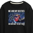 thumbnail image 3 of Disney - Darkwing Duck - Me & My Bestie Getting Food - Toddler & Youth Long Sleeve Graphic T-Shirt, 3 of 5