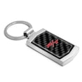 thumbnail image 2 of iPick Image for Dodge R/T Logo Real Black Carbon Fiber Chrome Metal Case Key Chain, Official Licensed, 2 of 5