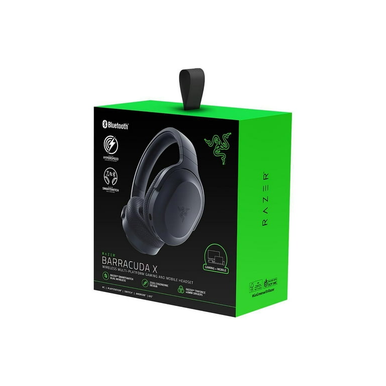 Razer Barracuda X Wireless Gaming Headset for PC, PS5, PS4, NS, Mobile,  2.4GHz, Bluetooth, Black 