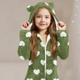 thumbnail image 4 of Pyjama pour Bébé Fille, Combinaison à Capuche à Manches Longues pour Chaleur Hivernale, 4 of 5