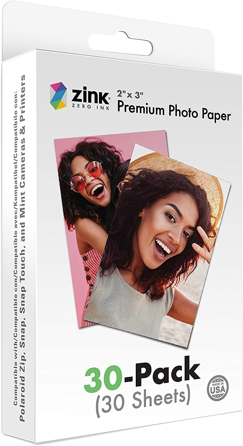  Zink 2x3 Premium Photo Paper (120 Pack) Compatible with  Polaroid Snap, Snap Touch, Zip and Mint Cameras and Printers : Electronics