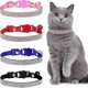 thumbnail image 1 of piezas de collares para gatos con diamantes de imitación, collar para gatos separable con campana, collares para mascotas con terciopelo suave, 4 colores, 1 of 5