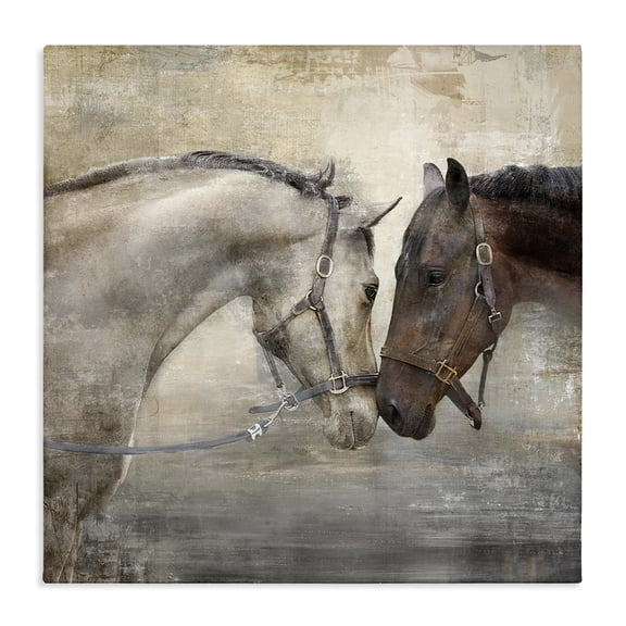 Stupell Industries Southwestern Loving Horse Couple Canvas Art, 30 x 30, by Main Line Studio