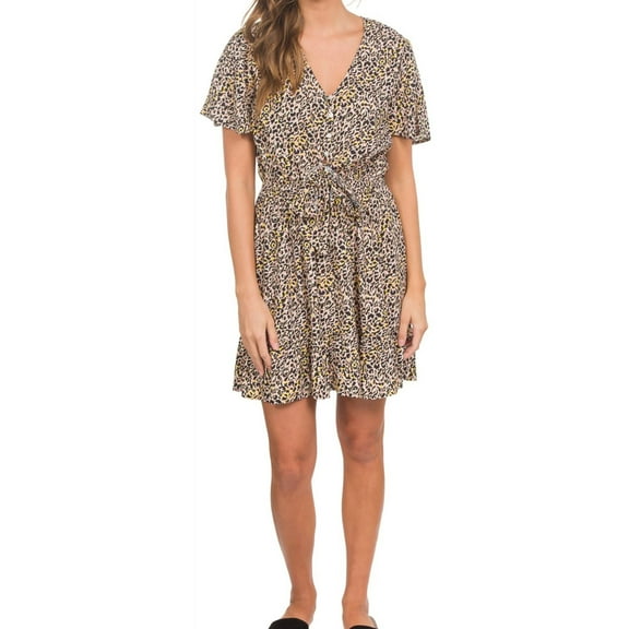 Hurley Womens Flirty Fit & Flare Dress, Multicoloured, X-Large