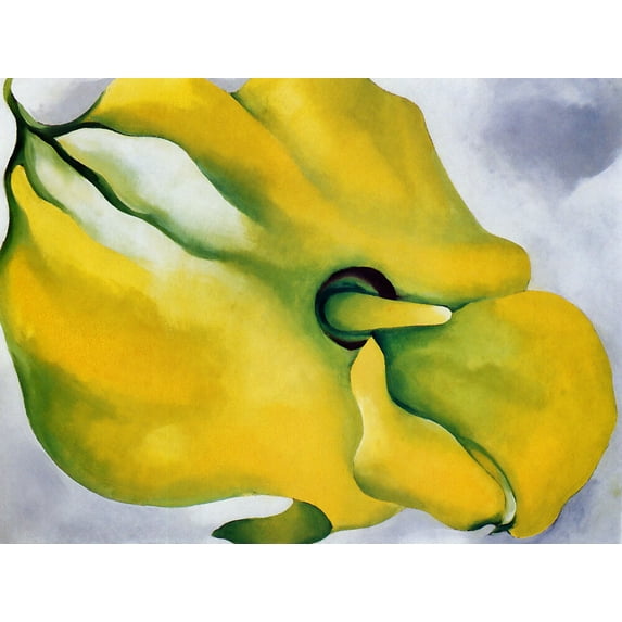 Yellow Callia - Georgia o'Keeffe- CANVAS or PRINT WALL ART