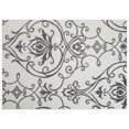 thumbnail image 1 of hometrends Grey Floral Swirl Synthetic Area Rug, 1 of 4