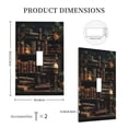 thumbnail image 3 of Library Books Magic Vintage Art Single Toggle Wall Plate 1 Gang Decorative Electrical Outlet Light Switch Cover Switchplate, 3 of 5