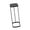 Black, variant on hejhncii Iron Garbage Collector Can with Stable Antiskid Bottom Trash Bag Holder Rack