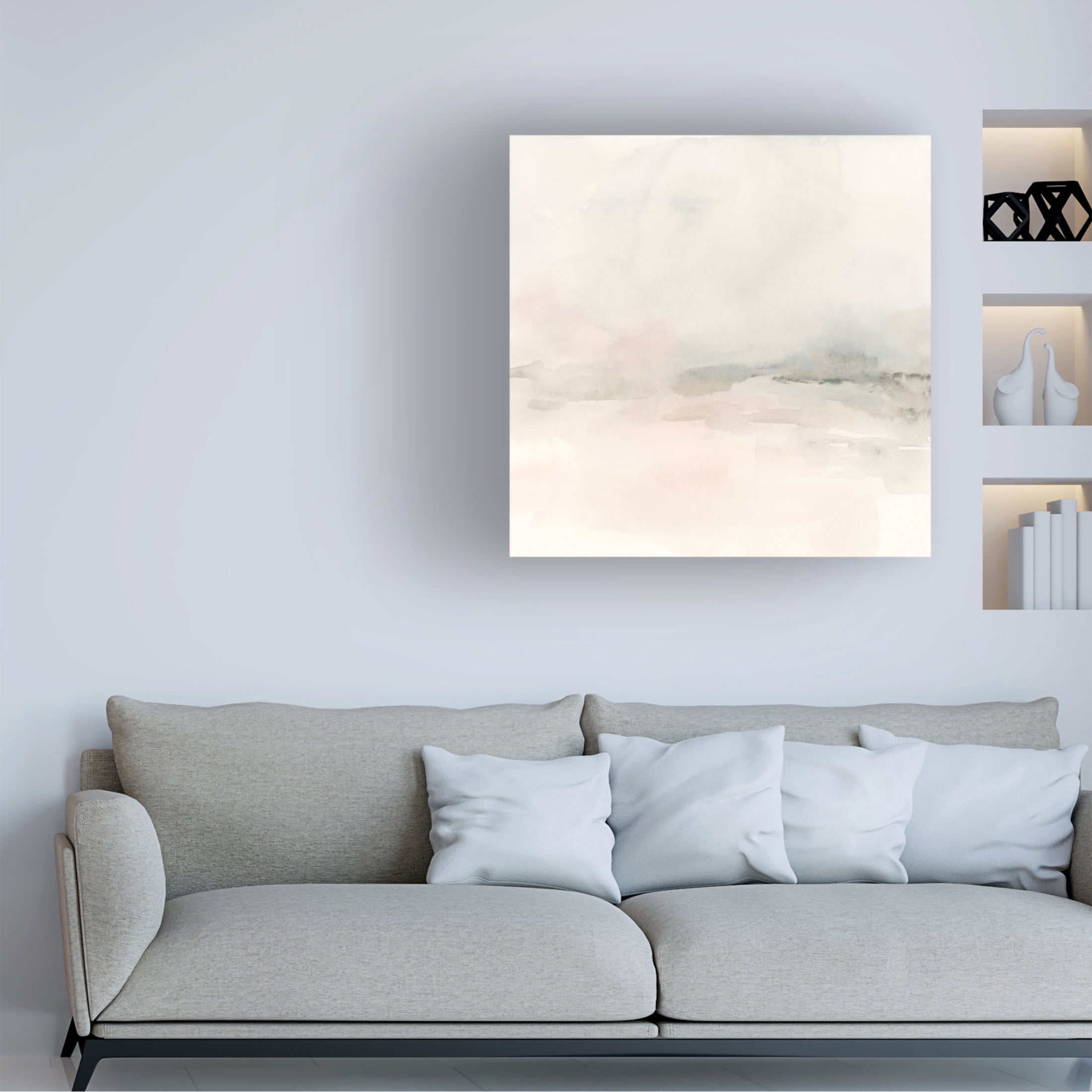 Trademark Fine Art June Erica Vess  Muted Shoreline II Canvas Wall Art