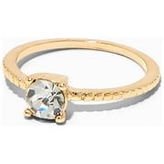 Claire's 8 Piece Gold Metal Ring Set Small/Medium Female, Teen