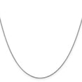 thumbnail image 2 of 14K White Gold Spiga Wheat Chain Necklace 24 inch .85 mm Diamond-cut with Spring Ring Clasp 0.85, 2 of 4