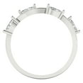 thumbnail image 5 of 0.4 ctw Wedding Band for Women - 18K White Gold Moissanite Stackable Eternity Ring, 5 of 5