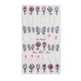 thumbnail image 1 of WREESH Nail Art Embossed Sticker 5d Three-dimensional Hollow White Lace Butterfly Flower Nail Applique, 1 of 3