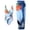 Blue Flower, variant on Women's Tropical Print One Piece Swimsuit with Cover up Beach Skirt Sarong Two Piece Floral Printed V Neck Tummy Control High Cut Monokini Swimsuit Bathing Suit Women's Swimwear & Clothing