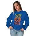 thumbnail image 3 of Cardio Sucks Funny Workout Gym Sweatshirt for Men or Women Brisco Brands S, 3 of 5