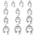 thumbnail image 3 of QQTDFG 1 Pc Stainless Steel Horseshoe Nose Ring Large Size Septum Piercing Ear Piercing-00G-19mm, 3 of 9