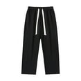 thumbnail image 4 of Kureaily Men's Solid Color Loose Sag Straight Leg Wide Leg Pants Casual Sweatpants, 4 of 9