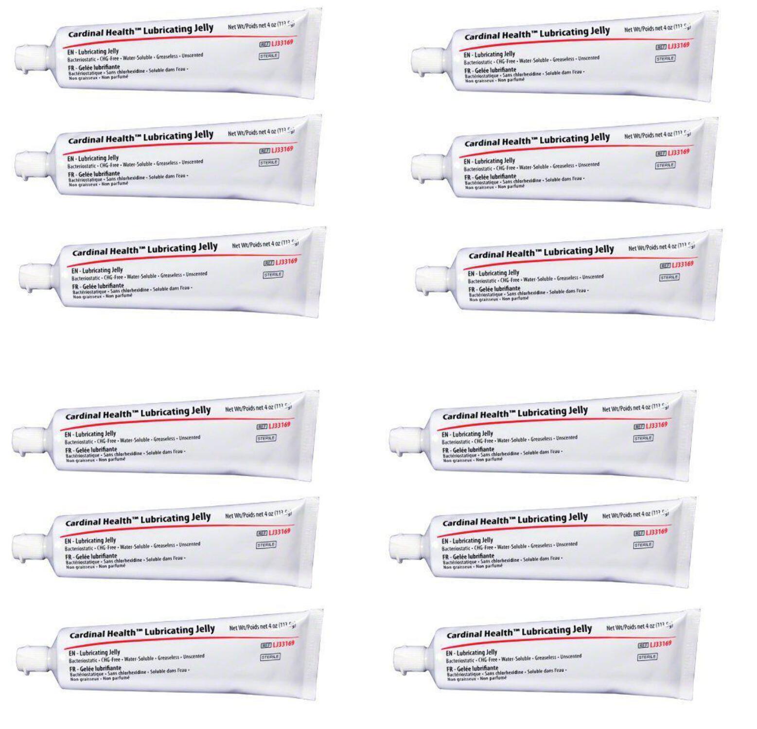 Cardinal Lubricating Jelly 4 oz. Sterile Case of 12 Reliamed