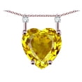 thumbnail image 3 of Star K� Heart Shape 8mm Genuine Citrine Stackable Mothers Pendant, 3 of 9