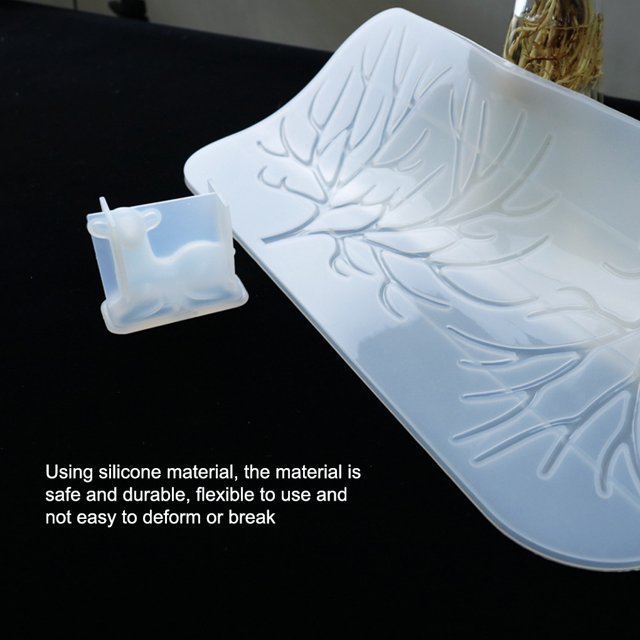 DIY Crystal Epoxy Silicone Casting Tools Mirror Surface Crafts Tree Branch Tray Mold Quick Release Desktop Decoration Handmade Supplies