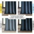 thumbnail image 3 of HPD Half Price Drapes London Blue Grommet Heritage Plush Velvet Room Darkening Curtains for Bedroom & Living Room Curtains(1 Panel),Window Curtains,108 inches long,Grommet Curtains & Drapes,50W X 108L, 3 of 10