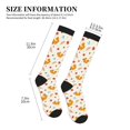 thumbnail image 2 of Lsque Squirrel Maple Leaves And Nuts Pattern Sport Compression Socks for Men & Women 15-20 mmHg Knee High Nurse Pregnant Running Medical and Travel Athletic, 2 of 6