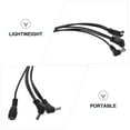 thumbnail image 2 of FRCOLOR Guitar Effector Cable 1Pc Practical Guitar Instrument Effector Cable Guitar Effector Connecting Wire (Black),55.91"X0.94"X0.39", 2 of 4