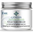 thumbnail image 1 of Crema de raíz de ñame silvestre Genesis, crema equilibrante orgánica para mujeres, nutrición e hidratación profundas, hecha con raíz de ñame silvestre, bayas de árbol casto y trébol rojo, 2 onzas, 1 of 4