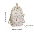 thumbnail image 3 of TIREOW Women Cute Cherry Print Preppy Bag Large Corduroy Bookbag Aesthetic Backpack Kawaii Daypack Lightweight 17-In Laptop Bag Travel Aesthetic Backpack, 3 of 8