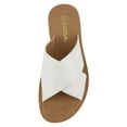 thumbnail image 5 of Soda Shoes Women Sandals Crisscross Band Strap Casual Espadrille Slides PRISM-S White 9, 5 of 5