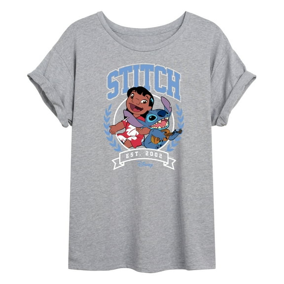 Disney - Stitch Collegiate Group - Womens  Graphic T-Shirt