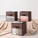 thumbnail image 4 of Fabric Cube Storage Box Transparent Storage Box Creamy white, 4 of 5
