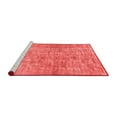 thumbnail image 2 of Ahgly Company Machine Washable Indoor Square Abstract Red Modern Area Rugs, 5' Square, 2 of 4
