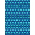 thumbnail image 1 of Ahgly Company Machine Washable Indoor Rectangle Transitional Blueberry Blue Area Rugs, 7' x 9', 1 of 7
