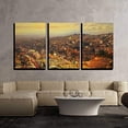 thumbnail image 2 of wall26 - 3 Piece Canvas Wall Art - Night Lights of Amman - Capital of Jordan - Modern Home Art Stretched and Framed Ready to Hang - 16"x24"x3 Panels, 2 of 3