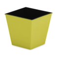 thumbnail image 1 of Maceta Cheung's PP-108Y cuadrada de plástico reciclado de 13 cm, color amarillo, 1 of 1