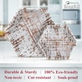 thumbnail image 5 of PARTY DISPOSABLE 36 PC DINNERWARE SET | 18 Dinner Plates | 18 Side Plates | Heavyweight Paper Plates | Hexagon Design | for Upscale Wedding and Dining (Arctic Collection – Rose), 5 of 5